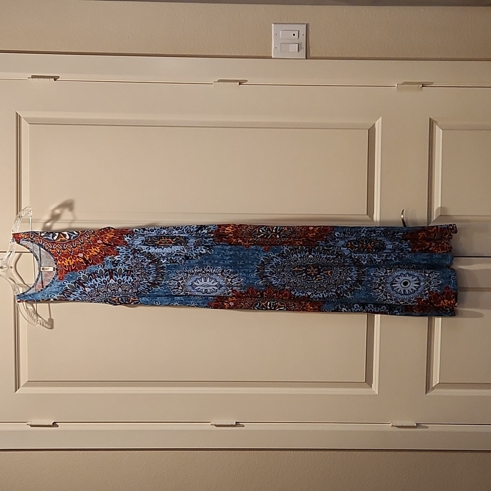 Womens multi-color maxi dress